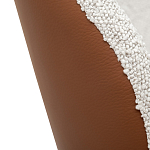 Стул мягкий с обивкой из рогожки и экокожи Contrasting Performance варинант исполнения - 2 | Loft Concept в Москве