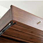 Стол рабочий округлой формы с 3-мя ящиками  Working Moonnut Table варинант исполнения - 4 | Loft Concept в Москве