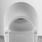 Встраиваемый в стену гипсовый светильник под покраску с арками и рельефными колоннами Antiquity Athena варинант исполнения - 6 | Loft Concept в Москве