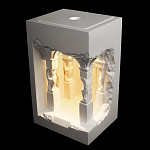 Встраиваемый в стену гипсовый светильник под покраску с колоннами и арками в античном стиле Antiquity Athena варинант исполнения - 3 | Loft Concept в Москве