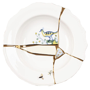 Тарелка глубокая Seletti Kintsugi