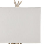 Настольная лампа с каркасом в виде веток деревьев с абажуром из ткани Natural Driftwood варинант исполнения - 3 | Loft Concept в Москве