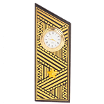 Часы подарочные настольные в виде погона Генерала из натурального камня Змеевик Gold Military Clock варинант исполнения - 7 | Loft Concept в Москве