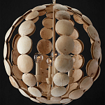 Люстра в форме шара с декором из круглых декоративных элементов Texture Discs варинант исполнения - 3 | Loft Concept в Москве