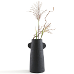 Ваза Serené Ceramic Vase Черная варинант исполнения - 3 | Loft Concept в Москве