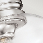 Потолочный светильник с прозрачным стеклянным плафоном в форме широкого колокола Feiss варинант исполнения - 2 | Loft Concept в Москве