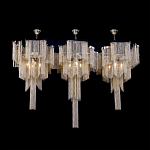 Люстра большая из золотистых металлических цепочек Atlantis Chain варинант исполнения - 3 | Loft Concept в Москве