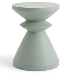 Светло-серый приставной столик из массива AMORPHOUS варинант исполнения - 1 | Loft Concept в Москве