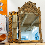 Зеркало настенное в ажурной раме с эффектом старины Classic Ornament Mirror варинант исполнения - 2 | Loft Concept в Москве