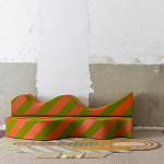 Дизайнерский модульный диван волнистой формы с цветным принтом Poltronova Superonda Sofa варинант исполнения - 29 | Loft Concept в Москве