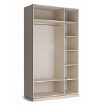 Шкаф трёхдверный с 2-мя зеркальными дверками Satin Furniture варинант исполнения - 4 | Loft Concept в Москве