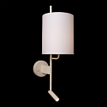 Бра с цилиндрическим тканевым абажуром и регулируемым спотом Pure Cylinder варинант исполнения - 1 | Loft Concept в Москве