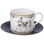 Чайный сервиз из фарфора с изображением лошадей на 6 персон 14 предметов Porcelain Horse Set варинант исполнения - 2 | Loft Concept в Москве