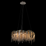 Люстра круглая подвесная с металлическими дугами и длинными цепочками 80 см Atlantis Chain варинант исполнения - 3 | Loft Concept в Москве