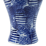 Ваза из фарфора сине-белого цвета Blue & White Ornament  варинант исполнения - 3 | Loft Concept в Москве