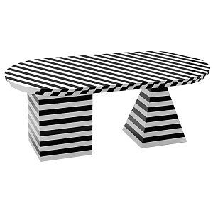 Обеденный стол Dining Table Striped Geometry