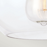 Потолочный светильник с шарообразным плафоном из прозрачного стекла Feiss варинант исполнения - 4 | Loft Concept в Москве