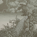 Обои ручная роспись Le Brésil Crystal Grey варинант исполнения - 1 | Loft Concept в Москве