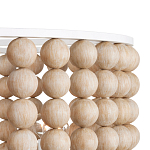 Люстра в форме цилиндра с вставками из деревянных бусин Wooden Beads варинант исполнения - 3 | Loft Concept в Москве