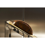 Дизайнерское кресло на металлическом каркасе с подставкой для ног Poltronova Mies Armchair варинант исполнения - 14 | Loft Concept в Москве