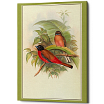 Постер на холсте с изображением птиц Blooming Birds Poster варинант исполнения - 7 | Loft Concept в Москве