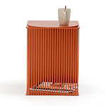 Оранжевый приставной стол из металла Lattice варинант исполнения - 4 | Loft Concept в Москве