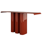 Консоль красная с цилиндрическим основанием Giorgio варинант исполнения - 1 | Loft Concept в Москве