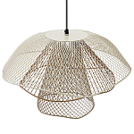 Подвесной светильник Beige Gold Mesh Lampshade Hanging Lamp варинант исполнения - 4 | Loft Concept в Москве