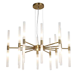 Люстра подвесная с 20-ю цилиндрическими матовыми плафонами Delta Light варинант исполнения - 1 | Loft Concept в Москве