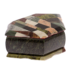 Шкатулка для украшений с мозаикой из натуральных камней Stone Casket варинант исполнения - 2 | Loft Concept в Москве