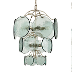 Люстра с каскадом из круглых декоративных элементов Discs of Light варинант исполнения - 2 | Loft Concept в Москве