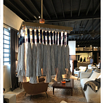 Люстра квадратная плетеная с бахромой Wicker Square Chandelier with Tassels варинант исполнения - 4 | Loft Concept в Москве