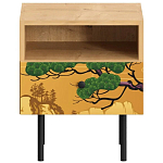 Прикроватная тумба с изображением на ящике Elise Nightstand варинант исполнения - 5 | Loft Concept в Москве