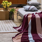 Плед из хлопка с геометрическим рисунком Elan Stripe Addison варинант исполнения - 6 | Loft Concept в Москве