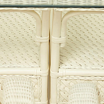 Комплект обеденный из ротанга Eloise grand white варинант исполнения - 14 | Loft Concept в Москве