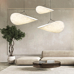 Подвесной светильник с белым тканевым плафоном в форме облака Crystal Cloud Junction варинант исполнения - 8 | Loft Concept в Москве