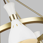 Люстра с 5-ю плафонами в форме песочных часов с узкими перфорированными отверстиями Feiss варинант исполнения - 9 | Loft Concept в Москве