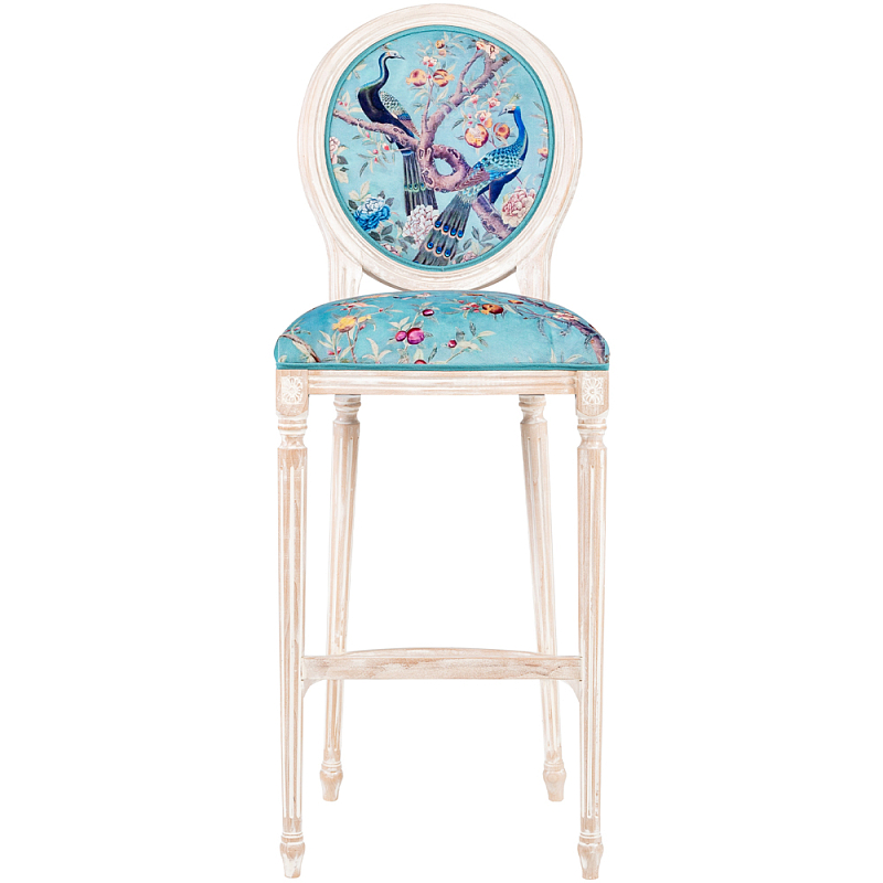           Turquoise Beige Chinoiserie Garden Chair  ̆    | Loft Concept 