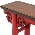 Деревянная консоль в китайском стиле красная Tang Console Table варинант исполнения - 3 | Loft Concept в Москве