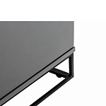 ТВ-тумба цвета графит с  2-мя дверцами и ящиком Strict Lines варинант исполнения - 5 | Loft Concept в Москве