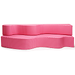 Дизайнерский модульный диван волнистой формы с цветным принтом Poltronova Superonda Sofa варинант исполнения - 1 | Loft Concept в Москве