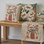 Подушка с цветочным принтом Blooming Elegance Rose варинант исполнения - 7 | Loft Concept в Москве