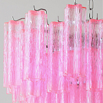 Элитная Люстра Textured Glass Pink Chandelier Ярко Розовое стекло варинант исполнения - 2 | Loft Concept в Москве