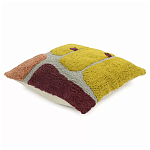 Чехол на подушку с рисунком горчичного цвета Elan Textured варинант исполнения - 3 | Loft Concept в Москве