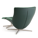 Кресло вращающееся с подставкой для ног зеленое Verdante варинант исполнения - 4 | Loft Concept в Москве