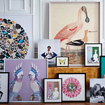 Панно Розовый цветок вышитое бисером PETALS BEADED ART варинант исполнения - 1 | Loft Concept в Москве