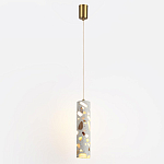 Подвесной светильник с цилиндрическим белым бетонным плафоном Terrazzo Light варинант исполнения - 2 | Loft Concept в Москве