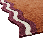 Ковер с оригинальной волнистой отделкой Woven from Wool варинант исполнения - 2 | Loft Concept в Москве