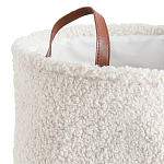 Корзина для белья из ткани букле Boucle Organizers Round варинант исполнения - 2 | Loft Concept в Москве