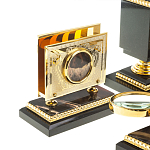 Настольный письменный набор из яшмы и долерита в подарочной упаковке Manager Organizer варинант исполнения - 8 | Loft Concept в Москве